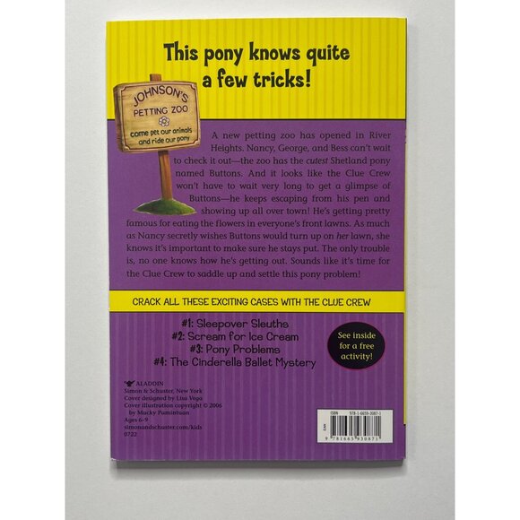 Pony Problems Nancy Drew and the Clue Crew Book 3 Carolyn Keene Kids Fiction - Picture 2 of 4